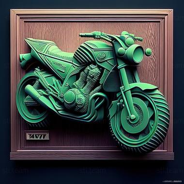 3D модель Kawasaki Z250 (STL)